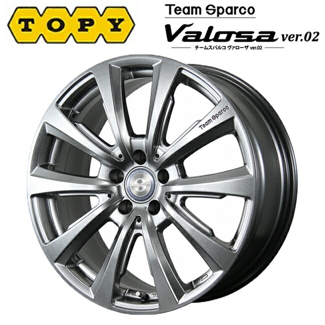 トピー チームスパルコ ヴァローザ バージョン02 # MG 18×8 +48 5/112 66.6新品ホイール1本