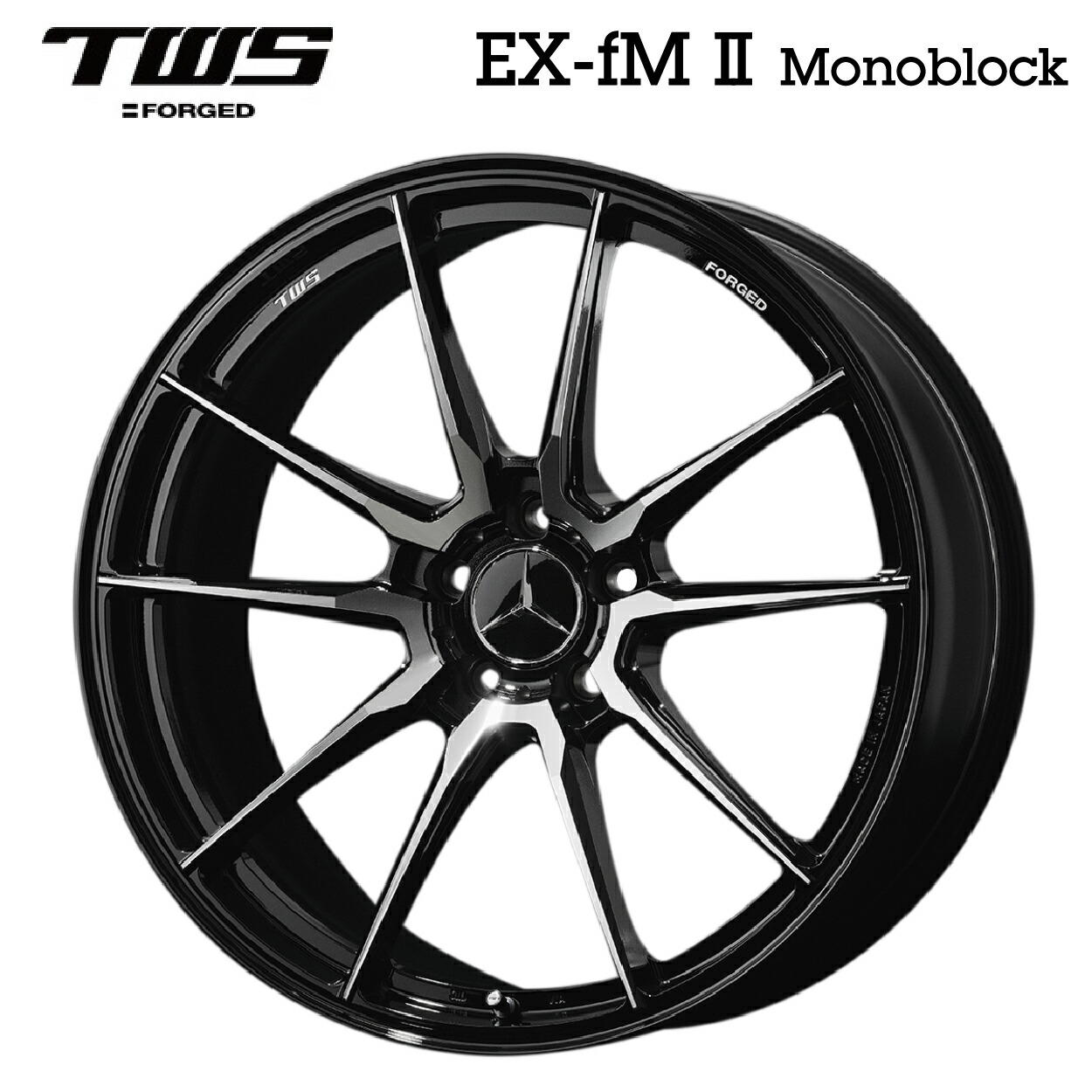 ティーダブルエス エックスフォーエム2 モノブロック GB/C 19×8.5 +44 5/112 66.5新品ホイール1本