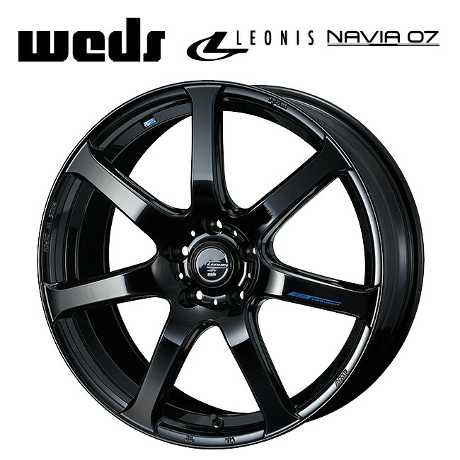ウェッズ レオニス ナヴィア07 PBK 18&times;8 +42 5/112 73新品ホイール1本｜タイヤホイール専門店コニシタイヤ