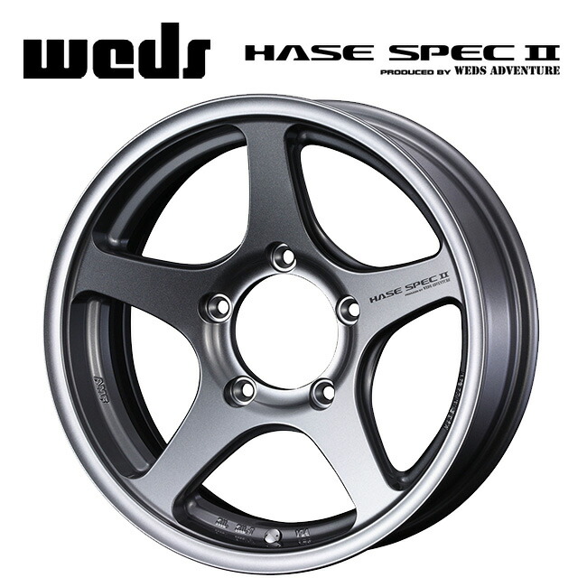 ウェッズ ハセスペック2 LIGHT GUN METALLIC 16×5.5 22 5 139.7 108.25新品ホイール1本