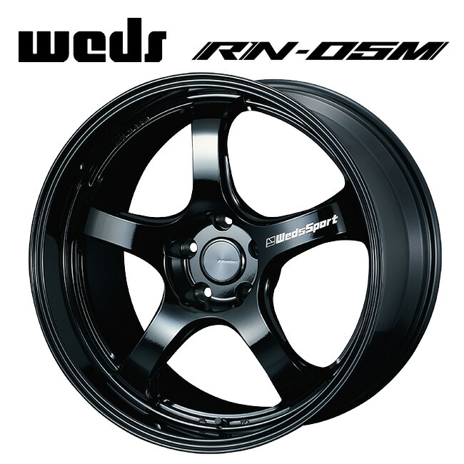 条件付き送料無料 4本価格 WEDS SPORT RN-05M GB 19inch 5H114.3 9.5J+