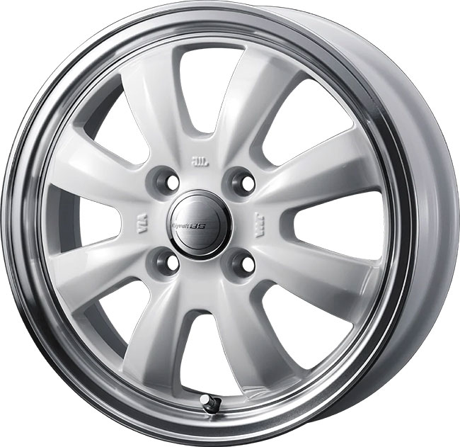 ウェッズ グラフト S8 ホワイト/リムポリッシュ 14×4.5 +45 4/100 73新品ホイール1本|タイヤホイール専門店コニシタイヤ