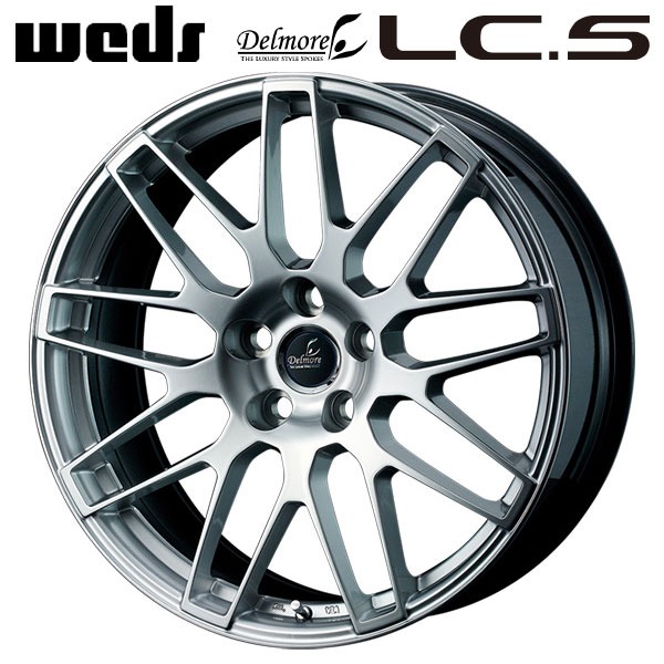 ウェッズ デルモア LC.S ハイパーシルバー 18×7.5 +35トヨタ平座ナット対応 5/114.3 60新品ホイール1本