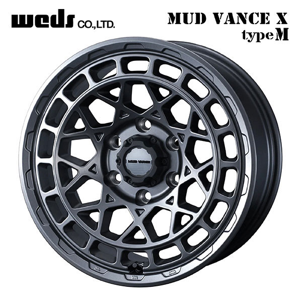 ウェッズ マッドヴァンス X タイプM マットガンメタ 15×4.5 +45 4/100 73新品ホイール1本