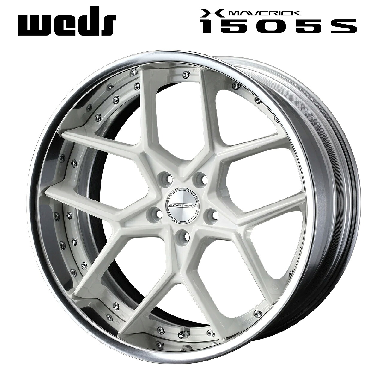 ウェッズ マーベリック 1505S(リバースリム) ホワイト 19&times;10 / 新品ホイール1本｜タイヤホイール専門店コニシタイヤ