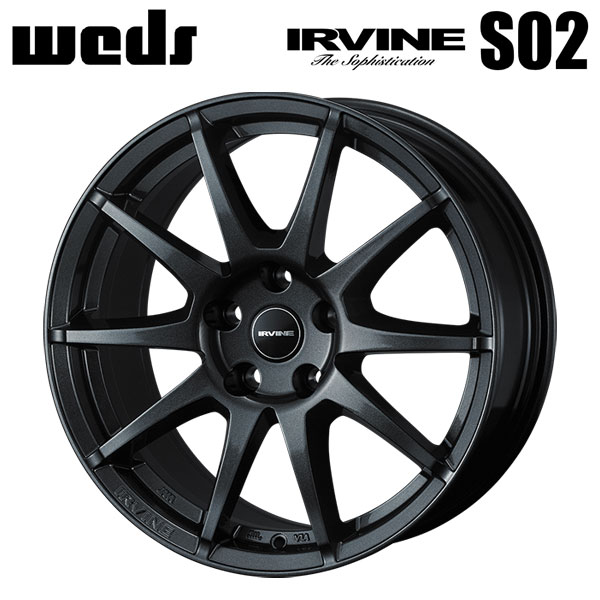 ウェッズ アーヴィン S02 ガンメタリック 17×7 +40 5/100 57.1新品ホイール1本