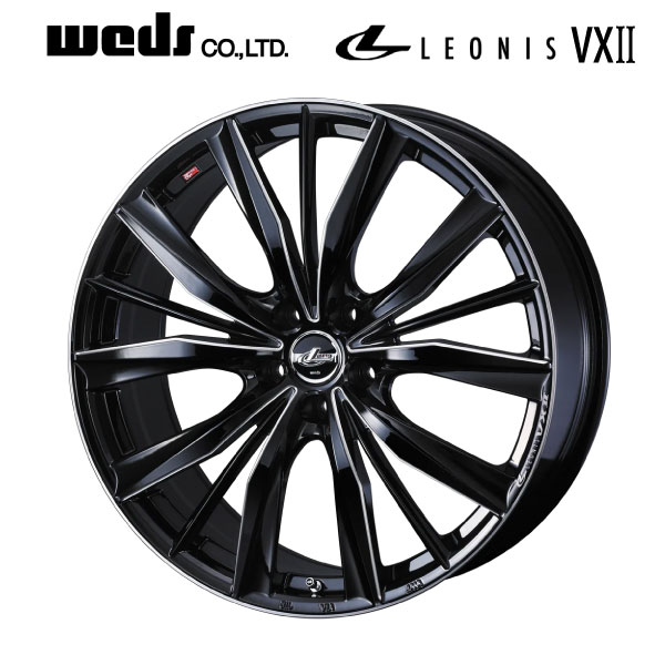 ウェッズ レオニス VX2 BKSC 18×7.5 +36純正球面ボルト対応 5/114.3 73新品ホイール1本|タイヤホイール専門店コニシタイヤ