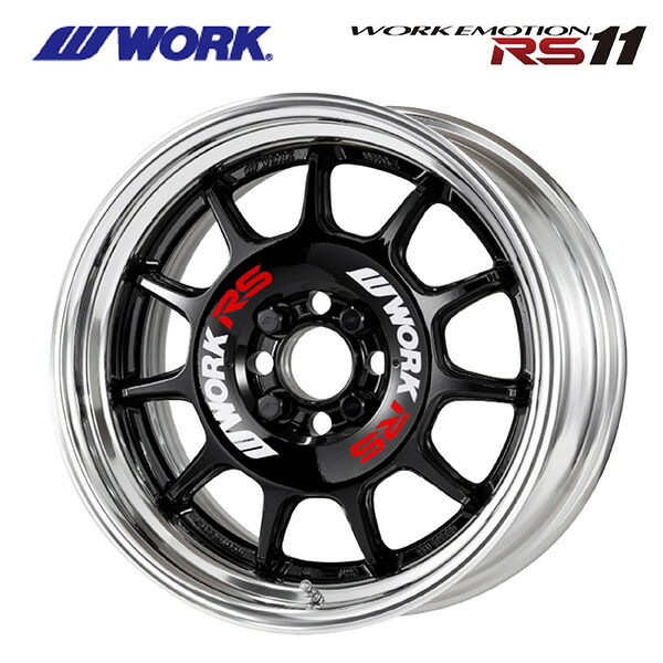 ワーク エモーション RS11 BLK 17×10 4/100 新品ホイール1本