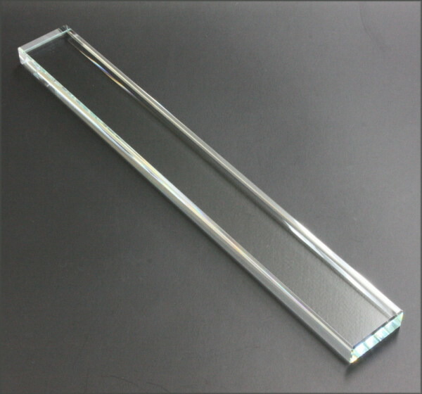 楽天市場】書道用品 クリスタル文鎮 角型30cm｜書鎮 ペーパーウェイト