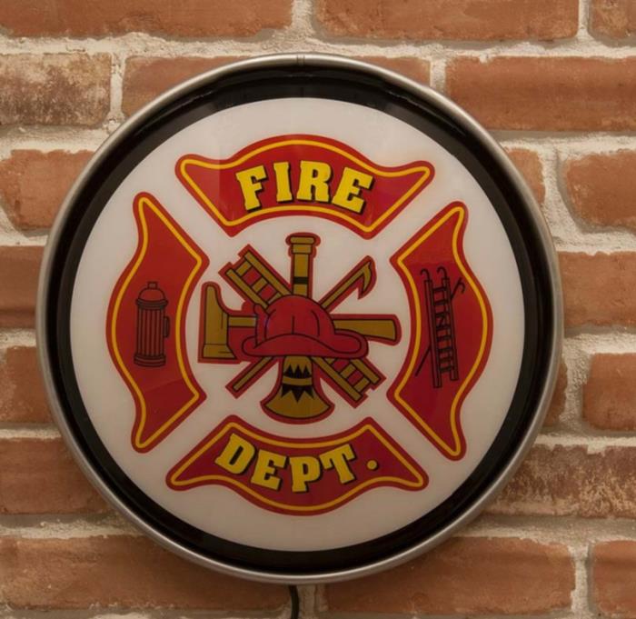 ラウンドウォールランプ Fire Dept MLG-1009 貨物輸送無料 【北海道・沖縄・離島 送りとどける不可】 壁掛け照明・ブラケットライト-ライト・照明器具
