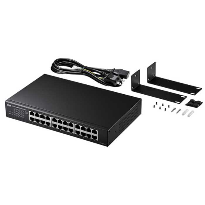 Giga相応うスイッチングこしき（24界面・繰り返しさがし当てる役立つこと付き添い人） ≪サンワサプライ≫ ローカルエリアネットワーク-GIGAH24L 【離島 送りとどける不可】