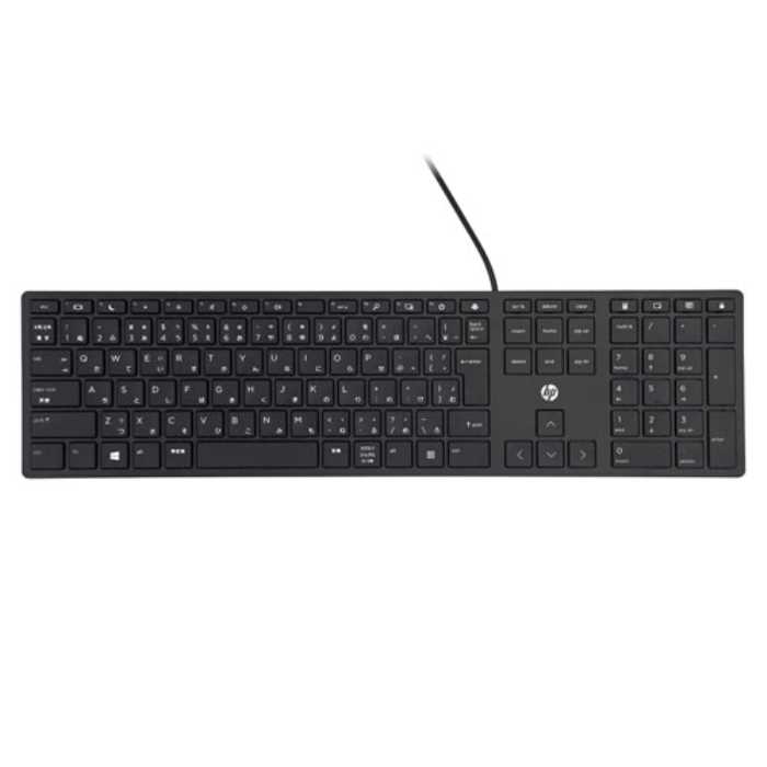 HP キーボード (JP) L96909-291 黒 未使用品 12個 楽天市場】HP 有線 USB 薄型 320K 日本語配列 JPキーボード