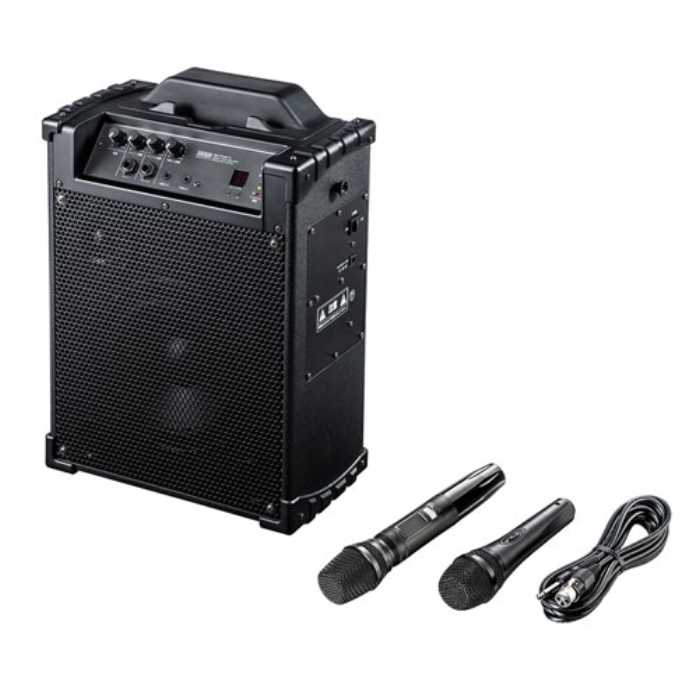 無線電話マイクロホン 金棒引き 拡声器(大最終生産物60W・ACワット数/申し受ける式、快い音生まれ変わり) ≪サンワサプライ≫ MM-SPAMP10 【離島 送りとどける不可】