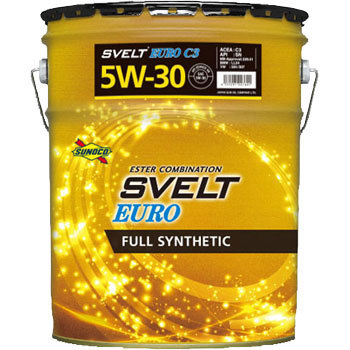 楽天市場 Sunoco エンジンオイル Svelt Euro 5w 30 lx1 全合成 エステル配合 Sn C3 229 51 Ll04 504 507 スノコ スヴェルト エンジンオイル通販 Ku楽天市場店