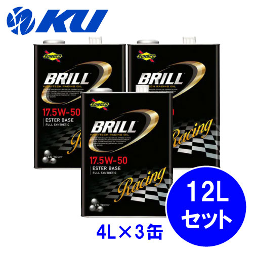 BRILL 12.5W-40 エンジンオイル 4L 4本　スノコ　SUNOCO スノコ ブリル 12.5W-40 4L (車用エンジンオイル) 価格比較