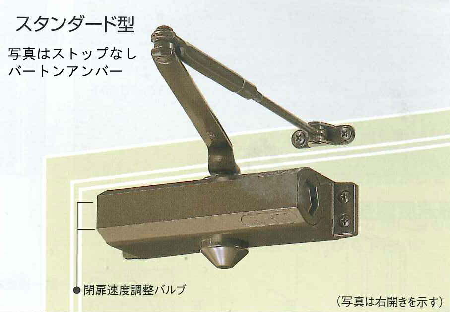 楽天市場】ニュースター P-182 ドアクローザー ドアチェック パラレル型（ストップ付）シルバー《C-07-1》【即日発送】 :  ホームウェアショップ楽天市場店
