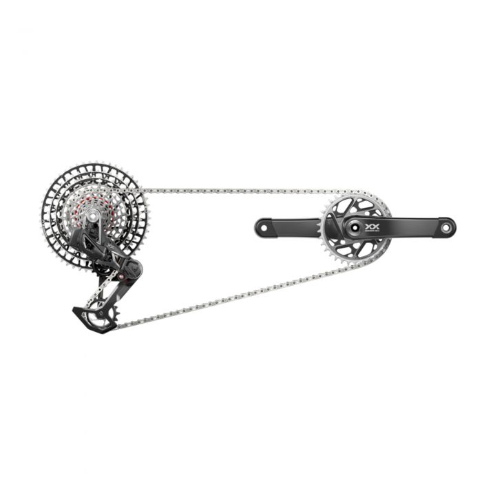 SRAM ゲットー  鷲 XX SL AXS T手合い12段変速烏合の衆書き割り