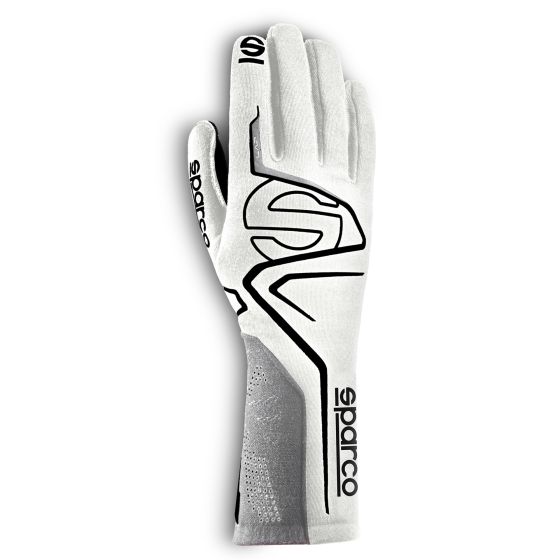 Sparco Lap Race Gloves スパルコ ラップ レース グローブ White / Black FIA 8856-2018