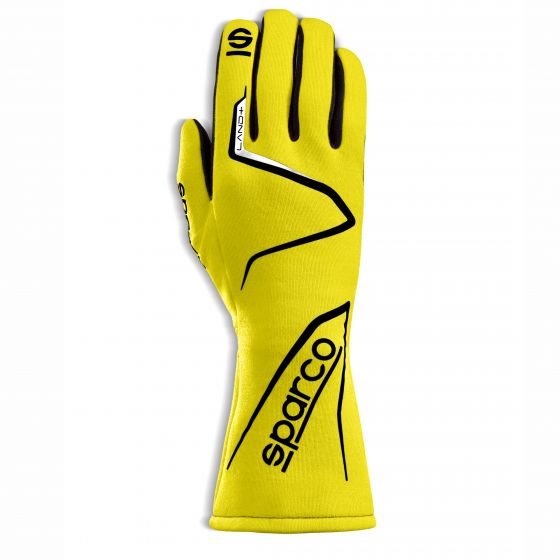 Sparco スパルコ レースグローブ LAND+ランドプラス レーシンググローブ LAND+ ランドプラス ハイグリップシリコンパーム yellow 黄 FIA8856-2018承認済み4輪車用