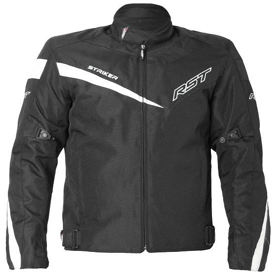 RST 1785ストライカーソリッドテキスタイルオートバイジャケット Black | UK 40 / Eur 50 自転車・サイクリング-ウェア-ジャケット・アウター
