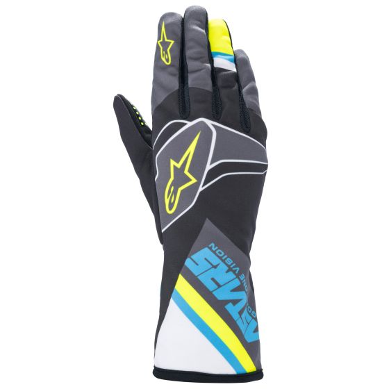Alpinestars Tech 1-K Race V2 Kart Gloves アルパインスターズ Tech 1-K Race V2 Kart Gloves Black / Cyan / Fluro Yellow