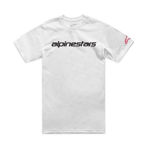 Alpinestars　アルパインスターズ リニア・ワードマークTシャツ カラー:White_/_Black