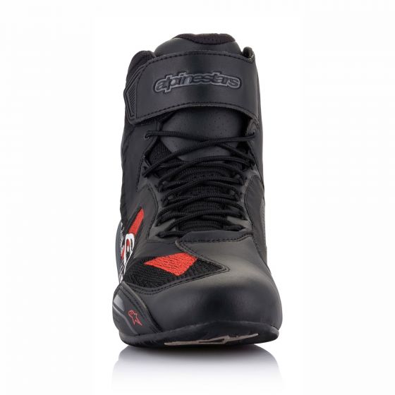 Alpinestars モーターサイクルシューズ「Faster 3 Rideknit Black_/_Grey_/_Bright_Red｜くじらRacing