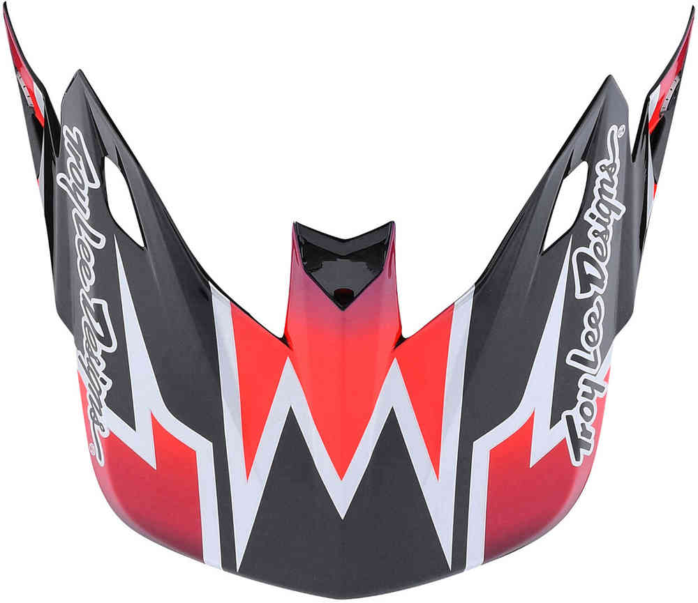 Troy Lee Designs トロイリーデザインズ SE5 Lightning ヘルメットピーク カラー:ブラック/レッド