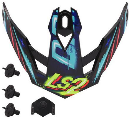 LS2 OF606 Rayz ヘルメットピーク|くじらRacing
