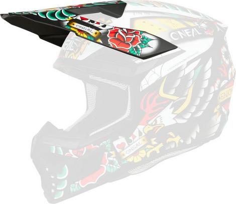 Oneal オニール 3SRS Inked ヘルメットピーク｜くじらRacing