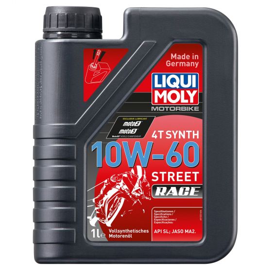 本国生産品 Liqui Moly リキモリ 4ストローク完全合成ストリートレースオイル|Oil Viscosity:10W60 【 バイク 2輪 オートバイ エンジンオイル ENGINE エンジン オイル メンテナンス 】|くじらRacing