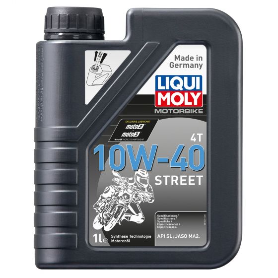本国生産品 Liqui Moly リキモリ 4ストローク半合成ストリートオイル|Oil Viscosity:10W40 【 バイク 2輪 オートバイ エンジンオイル ENGINE エンジン オイル メンテナンス 】｜くじらRacing