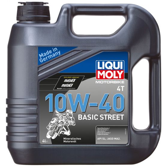 本国生産品 Liqui Moly リキモリ 4ストロークミネラル基本ストリートオイル|Oil Viscosity:10W40 【 バイク 2輪 オートバイ エンジンオイル ENGINE エンジン オイル メンテナンス 】|くじらRacing