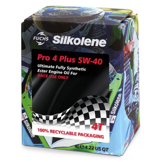 本国生産品 Silkolene プロ4プラス|Oil Viscosity:5W40 【 バイク 2輪 オートバイ エンジンオイル ENGINE エンジン オイル メンテナンス 】