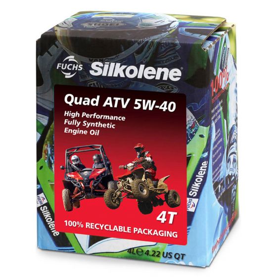 本国生産品 Silkolene クワッドATV|Oil Viscosity:5W40 【 バイク 2輪 オートバイ エンジンオイル ENGINE エンジン オイル メンテナンス 】