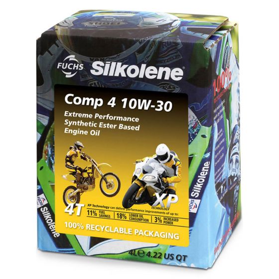 本国生産品 Silkolene COMP 4 XP|Oil Viscosity:10W30 【 バイク 2輪 オートバイ エンジンオイル ENGINE エンジン オイル メンテナンス 】｜くじらRacing