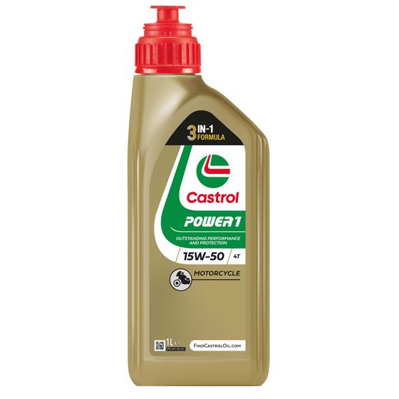 【本国生産】Castrol　カストロール パワー1 4T 15W-50モーターサイクルエンジンオイル