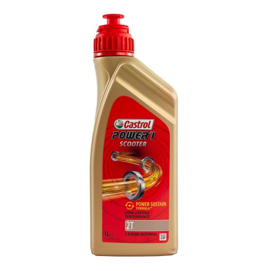 本国生産品 Castrol カストロール パワー1スクーター2T. 【 バイク 2輪 オートバイ エンジンオイル ENGINE エンジン オイル メンテナンス 】|くじらRacing