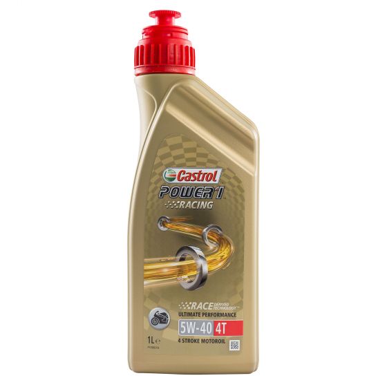 本国生産品 Castrol カストロール 電源1レーシング4T 5W-40 【 バイク 2輪 オートバイ エンジンオイル ENGINE エンジン オイル メンテナンス 】|くじらRacing
