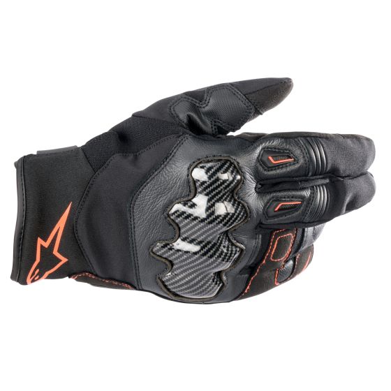Alpinestars アルパインスターズ SMX-1 ドライスター・モーターサイクル・グローブ|カラー:Black_/_Fluro_Red