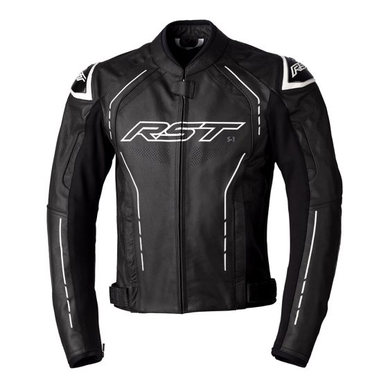 RST アールエスティー 2977 S1 レザー モーターサイクル ジャケット Colour:Black_/_White