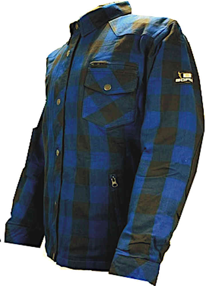 Bores ボア Lumberjack Premium オートバイシャツ|カラー:ダークブルー/ブラック