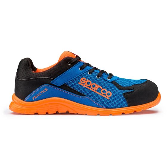 Sparco スパルコ 練習用S1P SRCセーフティシューズ カラー:Niki_(Blue_/_Fluro_Orange)