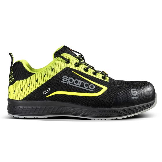 Sparco スパルコ カップS1P SRCセーフティシューズ カラー:Nurburg_(Black_/_Fluro_Yellow)｜くじらRacing