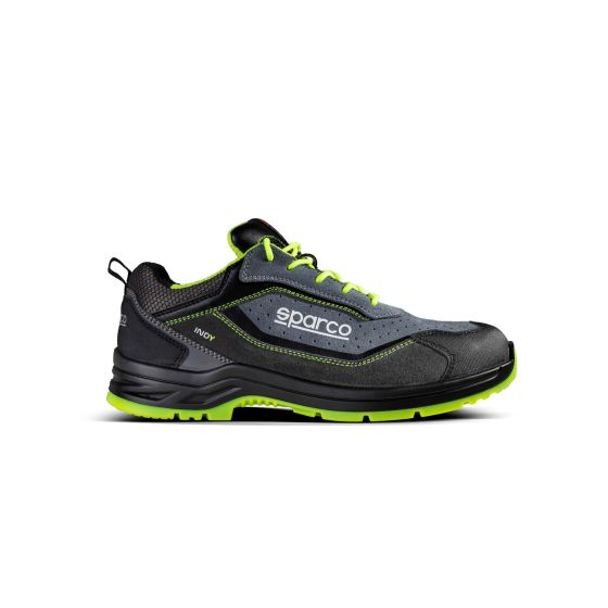 Sparco スパルコ Indy S1P ESDセーフティシューズ カラー:Texas_(Dark_Grey_/_Fluro_Yellow)