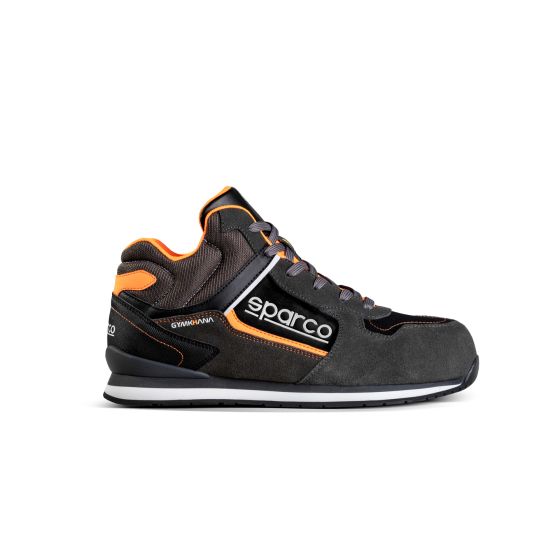 Sparco スパルコ ジムカーナ S3 ESD SRC ハイトップセーフティシューズ カラー:Acropolis_(Dark_Grey_/_Fluro_Orange)