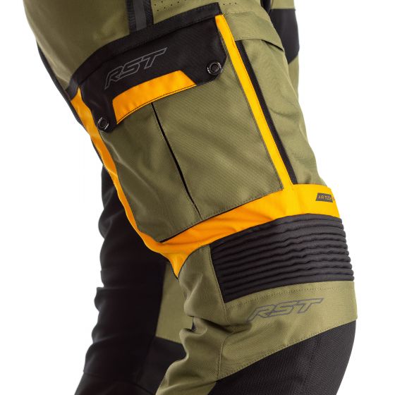 RST プロシリーズ アドベンチャーX テキスタイル モーターサイクル ジーンズ Length:Standard Colour Green / Ochre