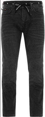 Riding Culture ライディングカルチャー Tapered Slim Black モーターサイクル ジーンズ