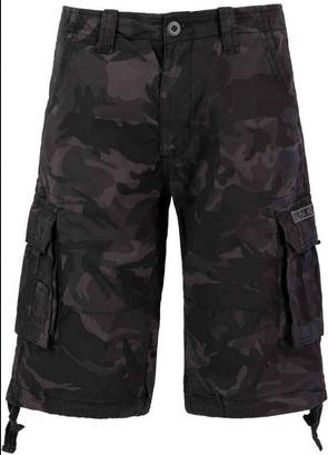 Alpha Industries アルファインダストリーズ Jet Camo ショーツ カラー:ブラック迷彩