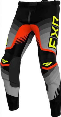 FXR Clutch Pro Hi Vis 2024 モトクロスパンツ カラー:ブラック/グレー/イエロー